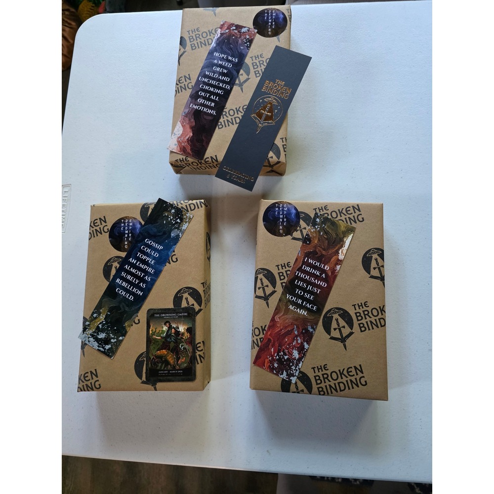 Andrea Stewart The Drowning Empire Trilogy Broken Binding Tier 2 Set Bookmarks